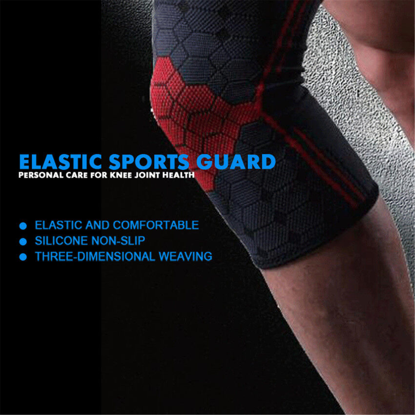 กีฬาเข่า Pads 4-Way Elastic Non-Slip และ Warm Nylon ถักอุปกรณ์ป้องกันสำหรับขี่กลางแจ้งและปีนเขา (เดี่ยว)