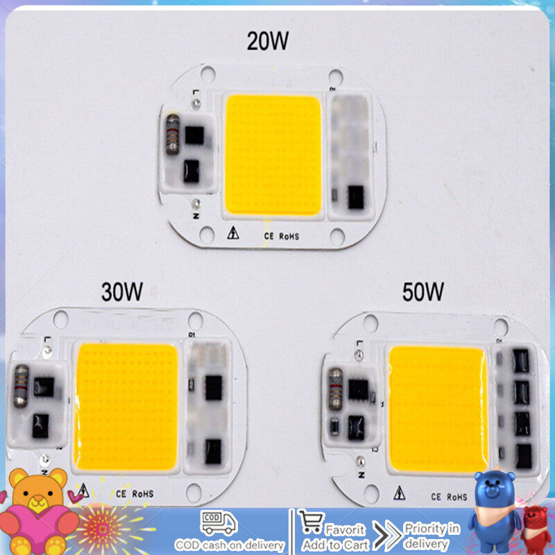 【Hàng có sẵn】AC 220V 20W/30W/50W không driver chip đèn LED áp suất cao Nguồn đèn COB