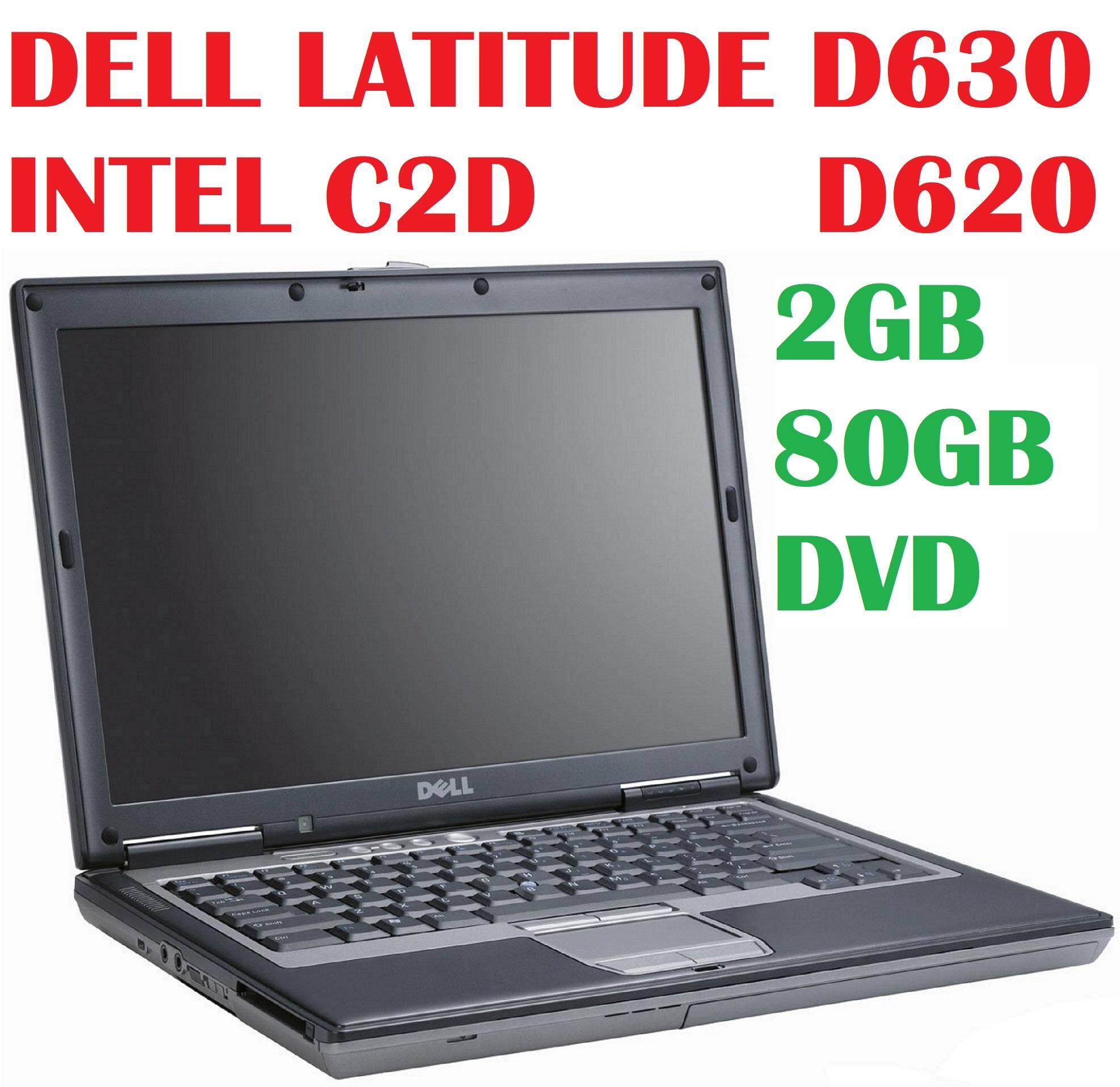 (REFURBISHED)DELL LATITUDE D620/D630 INTEL CORE 2 DUO /2GB RAM/80GB HDD/DVD /14 LED SCREEN /WINDOWS VISTA BUS Malaysia