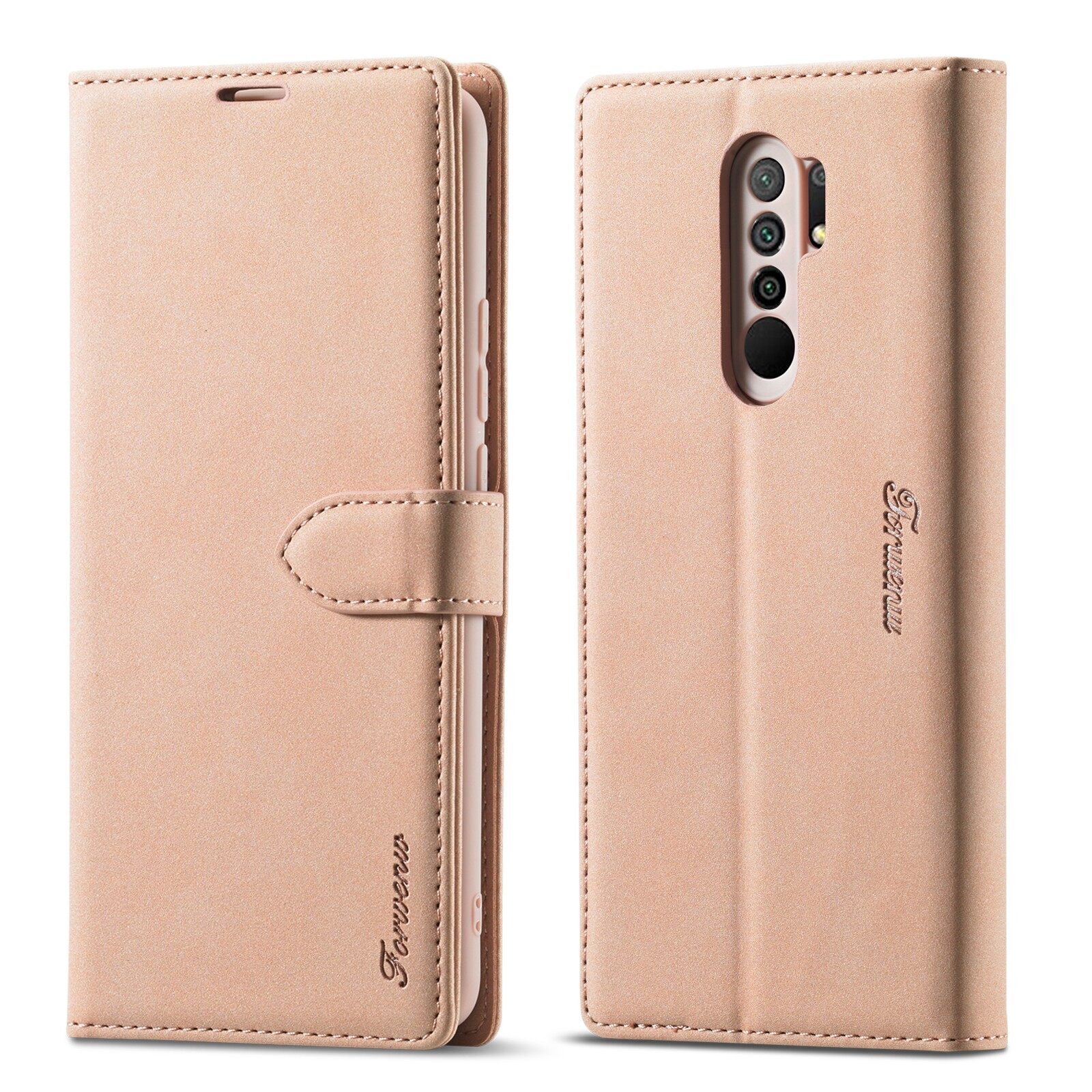 For Xiaomi Redmi 8/Redmi 8A/Redmi 9/Redmi 9A/Redmi 9C/Redmi Note 8 8T 8 Pro PU Leather TPU Flip Wallet Cover with Magnetic Closing Clasp Stand Card Slots Casing