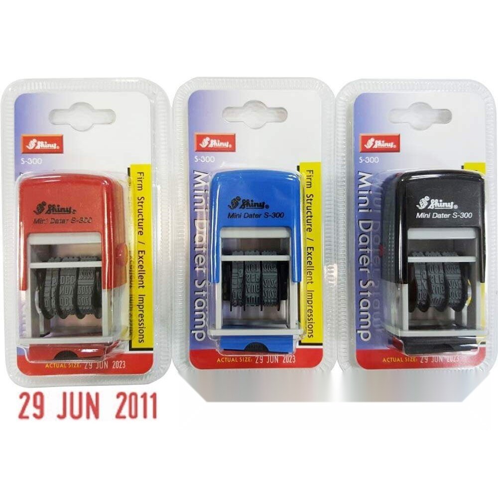 Shiny S300 Self Inking Date Stamp & Ink Pad Replacement Lazada