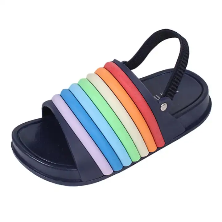 rainbow slippers girls