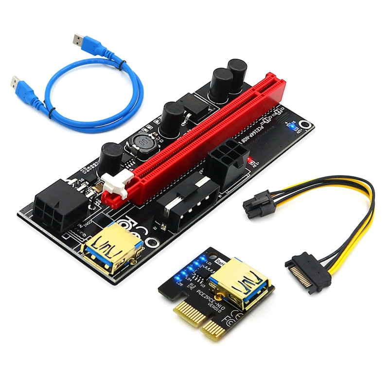 Newest 009 PLUS USB 3.0 Cable PCI-E Riser Card 009S PCI for Express 1X ...
