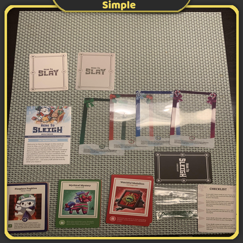 HERE to SLEIGH Expansion Board Game Play with Here to Slay Basic Game