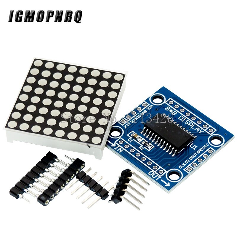 Max7219 8*8 Dot mô-đun ma trận vi điều khiển mô-đun mô-đun Màn hình MCU Màn hình LED mô-đun điều khiển Đối với Arduino 5V