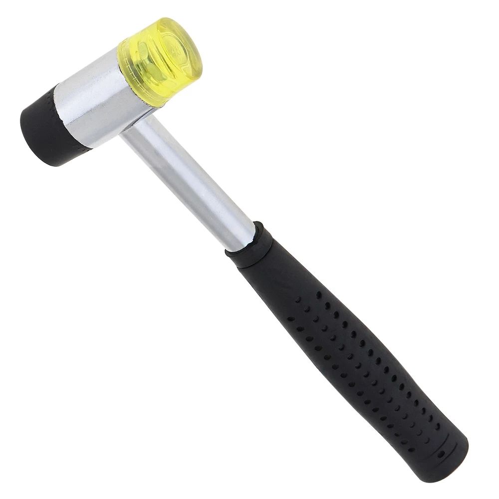 LYCHEE Round Head Solid Tap Manual Tile Installation Jewelry Craft DIY Rubber Hammer Hammer Installation Hammer Woodworking Tools