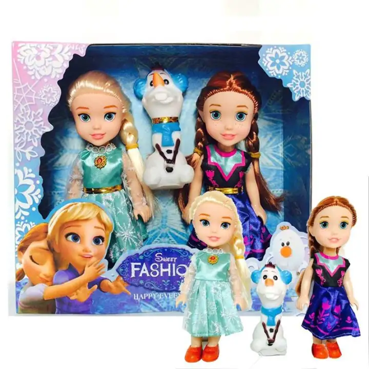 frozen barbie doll set