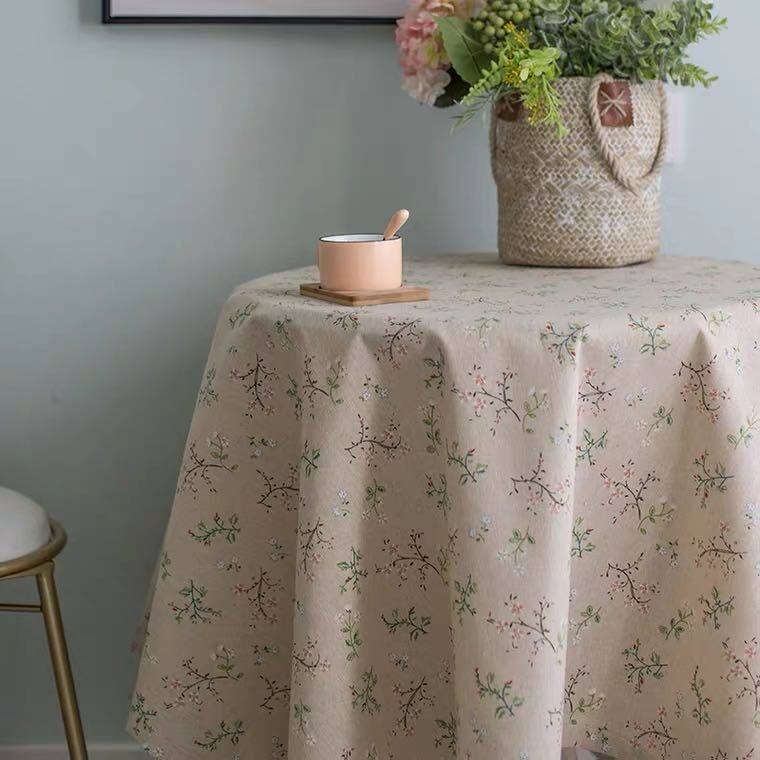 Lovehome Pastoral Style Lace Tablecloth 2 4 6 Seater Rectangular Dining Table Cloth Dustproof Round Table Cover