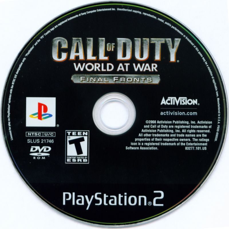 CALL OF DUTY : WORLD AT WAR : FINAL FRONTS - Playstation 2 (PS2) iso  download