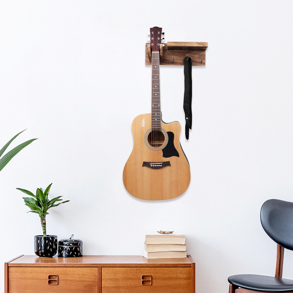 Guitar Hanger Hook Holders Wooden Wall Mount Stand Bracket Display Rack
