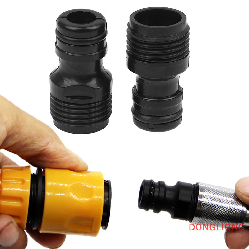 DONGLIONG 2PC 1/2" BSP Threaded Tap Adaptor Garden Water Hose Quick Pipe Connector Fitting