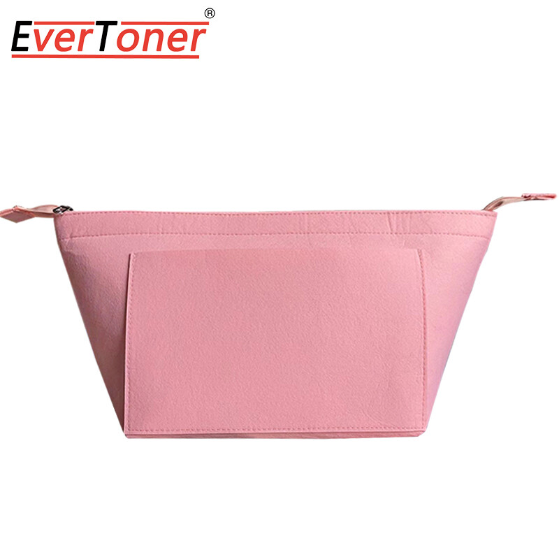EverToner Felt Cloth Bag For LONGCHAMP Bag liner Multi-functional Travel Insert Bag Makeup Organizer Dumpling Shape lined Bag Super Light Bag in Bag