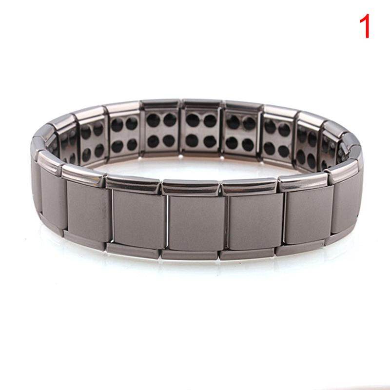 Enthusiasm Titanium Steel Elastic Stretch Bracelet For Men Women Energy Health Bangle