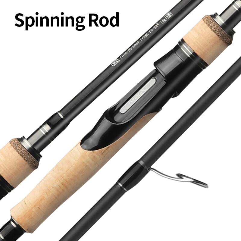 Newcoast 2021 New Carbon Fishing Rod 2/3 Sections Lure 5g-40g Jig Spinning  BC Baitcasting Rod Travel Ultra Light Rods Pole Fishing Accessories 1.68m  1.8m 2.1m 2.4m 2.7m