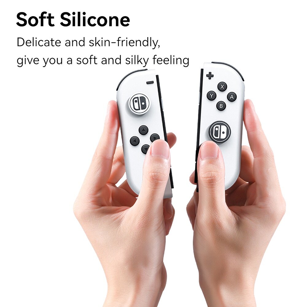 Nắp Tay Nắm Ngón Cái Vỏ Bảo Vệ Mềm Bằng Silicon Vỏ Bọc Tay Cầm Điều Khiển Cho Nintendo Switch Oled JoyCon NS Lite