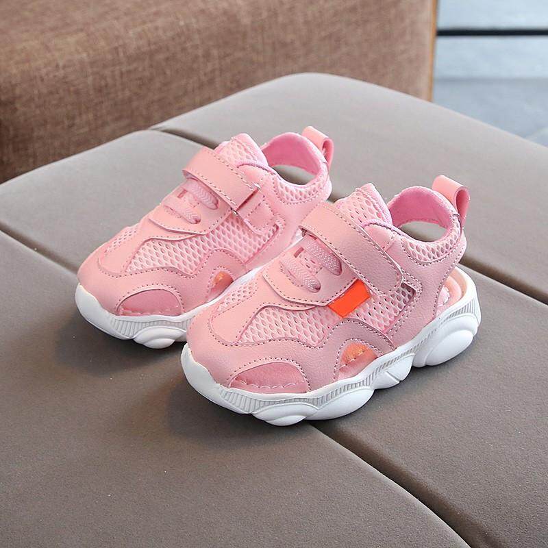 Toddler Kids Baby Girls Boys Children Closed Toe Beach Shoes Sandals Sneakers