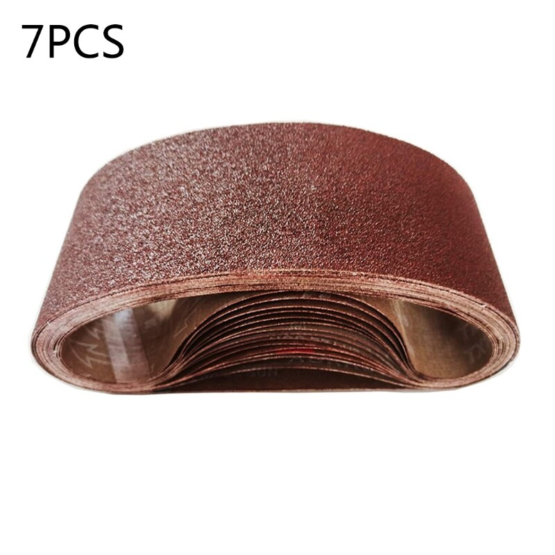 7 cái/bộ đai chà nhám 120/240/320/400/600/800/1000 bột kiều mạch gỗ mài sander công cụ, oxit nhôm 50x686