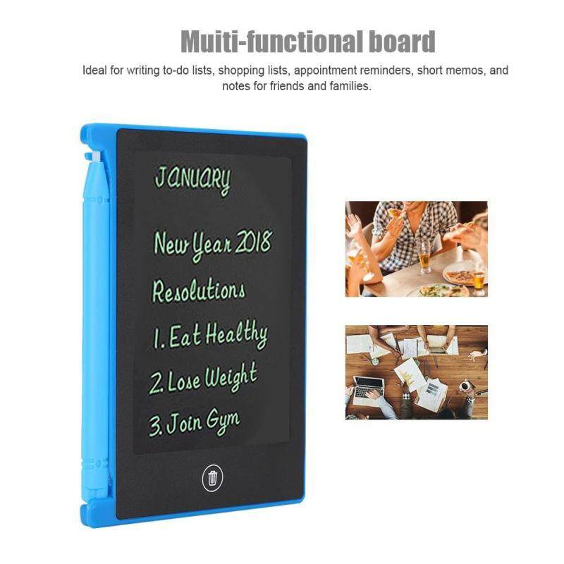LCD 4.5inch Ultra-thin Handwriting Tablet Writing Drawing Notebook Board for Children Kids black