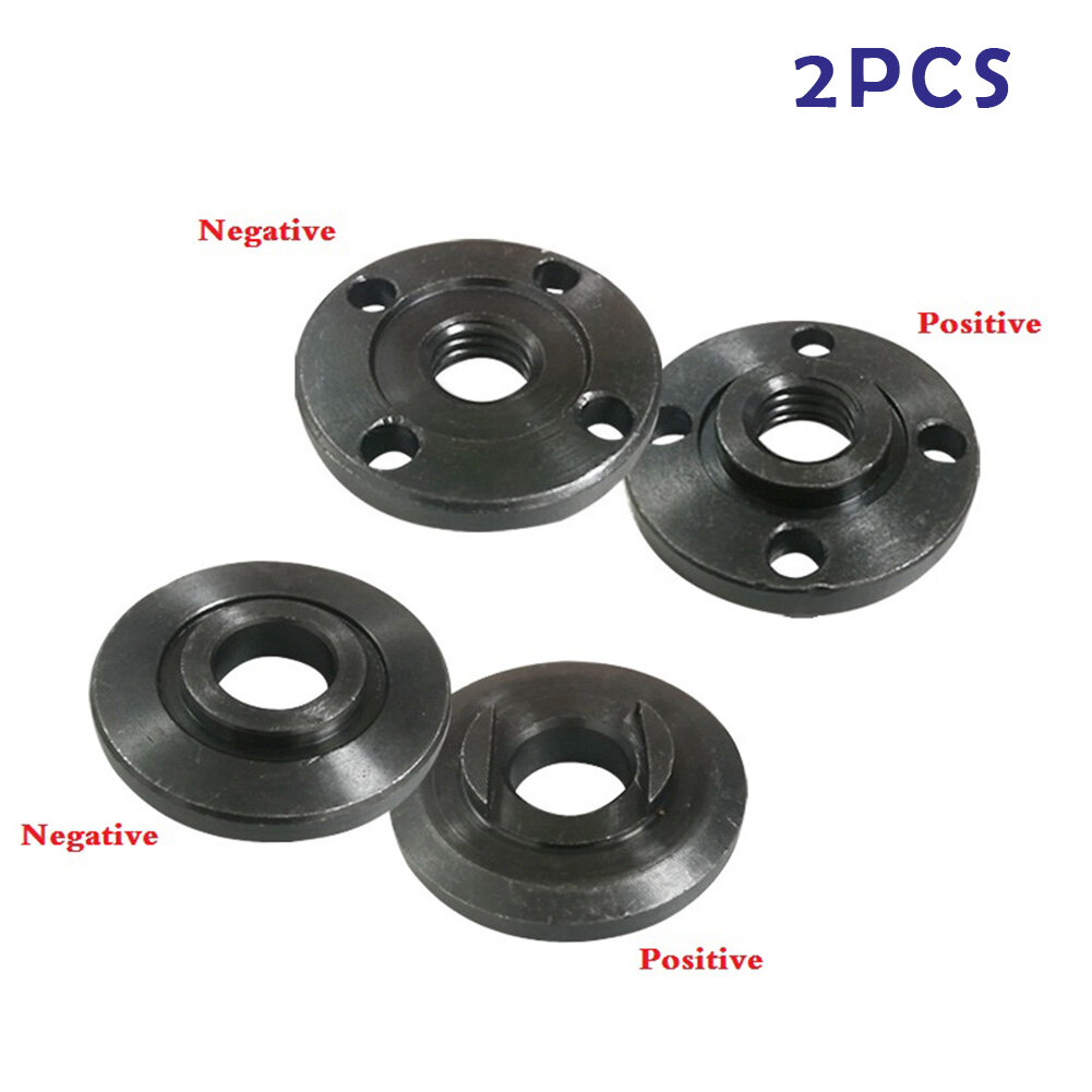 2pcs M16 Thread Replace Angle Grinder Inner Outer Flange Nuts Tool Accessories