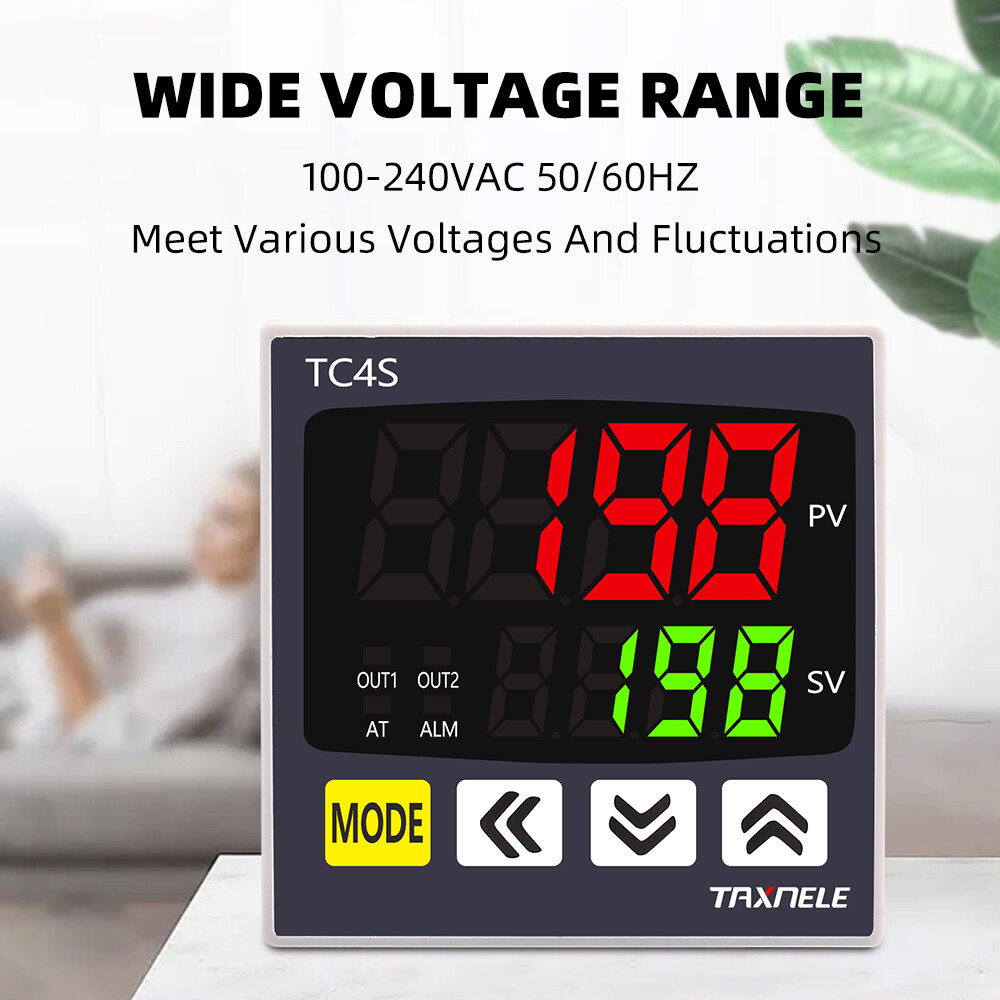 Digital PID Thermostat Dual Output Universal Input TC4S TC4H TC4L TC4M Temperature Controller Regulator SSR Relay 110VAC 220V