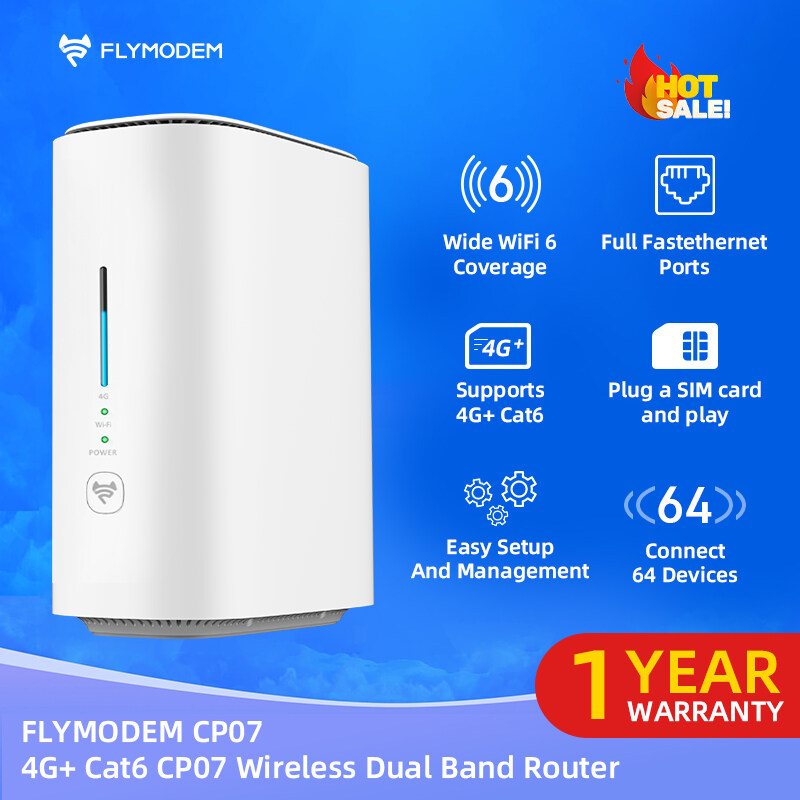 4G ROUTER Flymodem CP07 300Mbps Cat 6 Dual Band Wireless 4G Openline