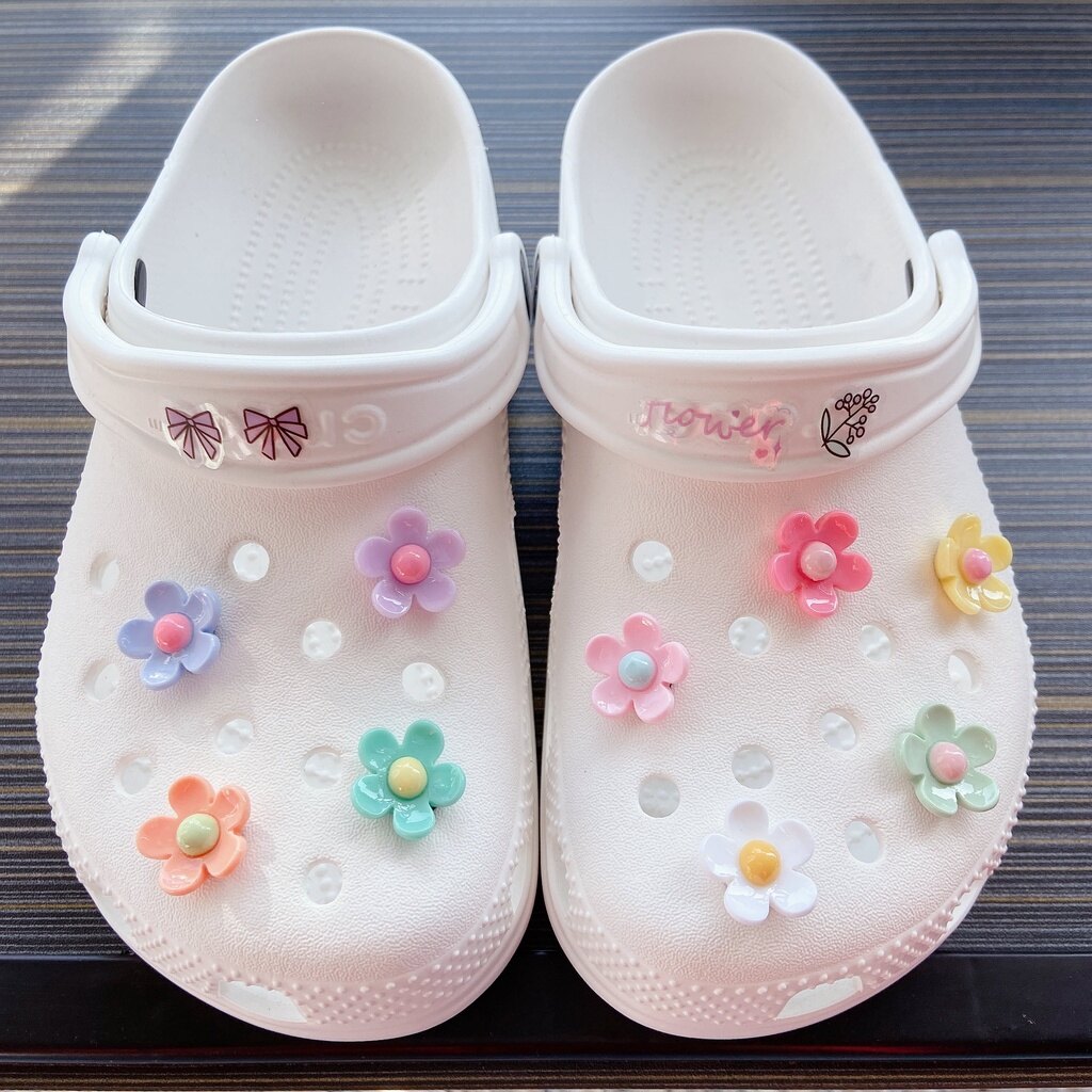 9pcs floret croc jibbitz Charm Button Shoes Charm-croc /jibbitz /Button croc /Charm/DIY