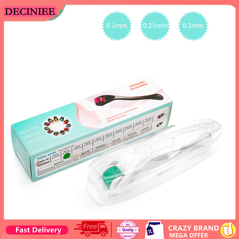 DECINIEE Microniddle Roller for Face Derma Roller 0.2/0.25/0.3mmNeedles Mezoroller Micro-needling Roller Hair-loss Treatment Skin Care