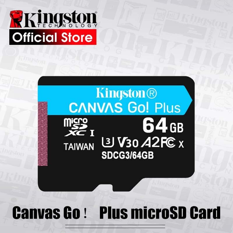 ♥+codnew kingston canvas go plus microsd card 128gb micro memory card 64g class10 tf card 256gb 512gb carte sd memoria for smartphone