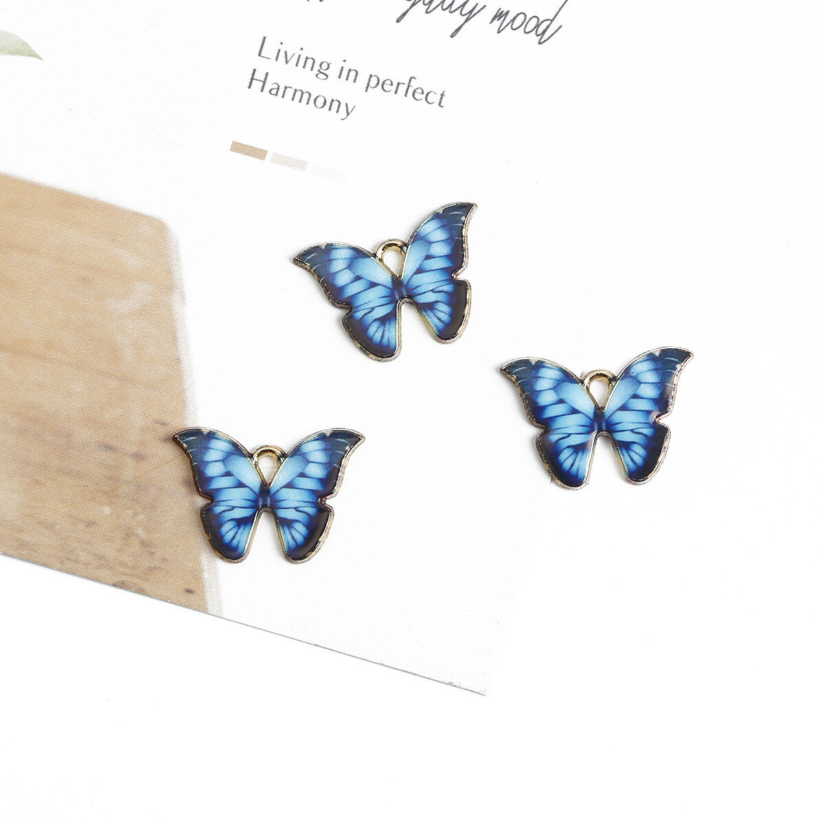 4pcs Alloy Enamel Charms Colorful Butterfly Pendant Charms For DIY Earrings Necklaces Bracelet Women Jewelry Accessories