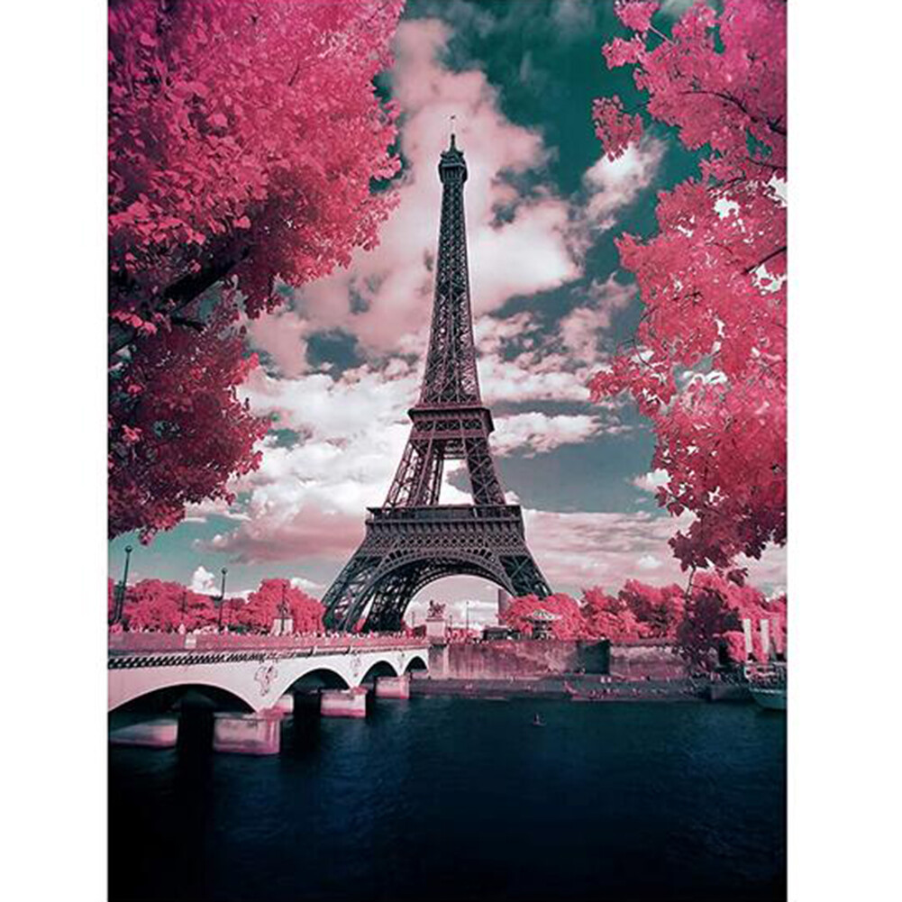 [Free Shipping+Factory Price]Beautifulhome Eiffel Tower 5D Diamond Painting DIY Full Round Drill Mosaic Rhinestones