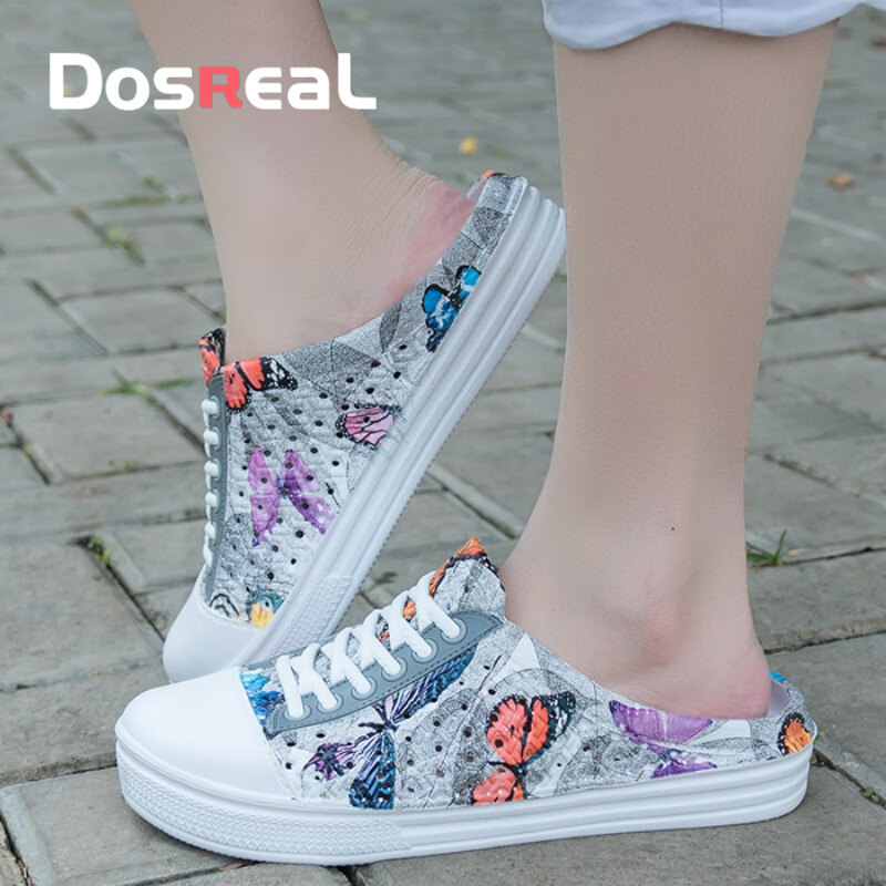 DOSREAL Women Sandals Jelly Shoes Big Size 41 Korean Fashion Beach Slippers For Women Slip On Casual Outdoor  Sandals Women Shoes