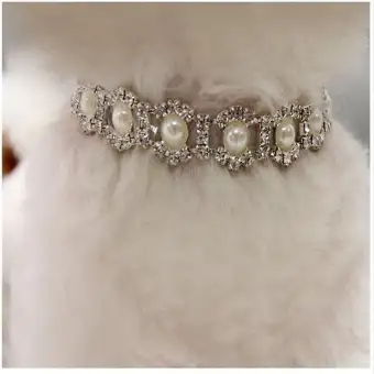 pearl necklace collar for dogs