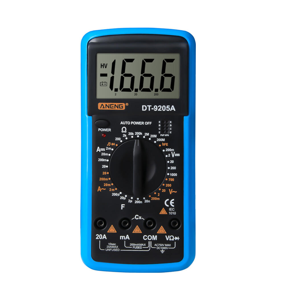 【ANENG】ANENG DT-9205A Vôn Kế Kỹ Thuật Số Đồng Hồ Đo Điện Áp Máy Đo Điện Trở