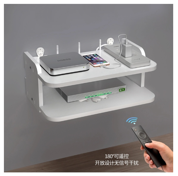 ASEPA Shelf Router Rack Wifi Modem Storage DVD Player Rack Modem Holder
