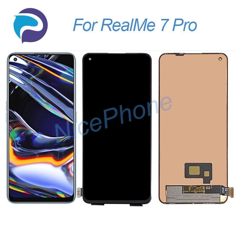 Realme 7 pro lcd screen + touch digitizer display 2400*1800 rmx2170 realme 7 pro lcd screen display