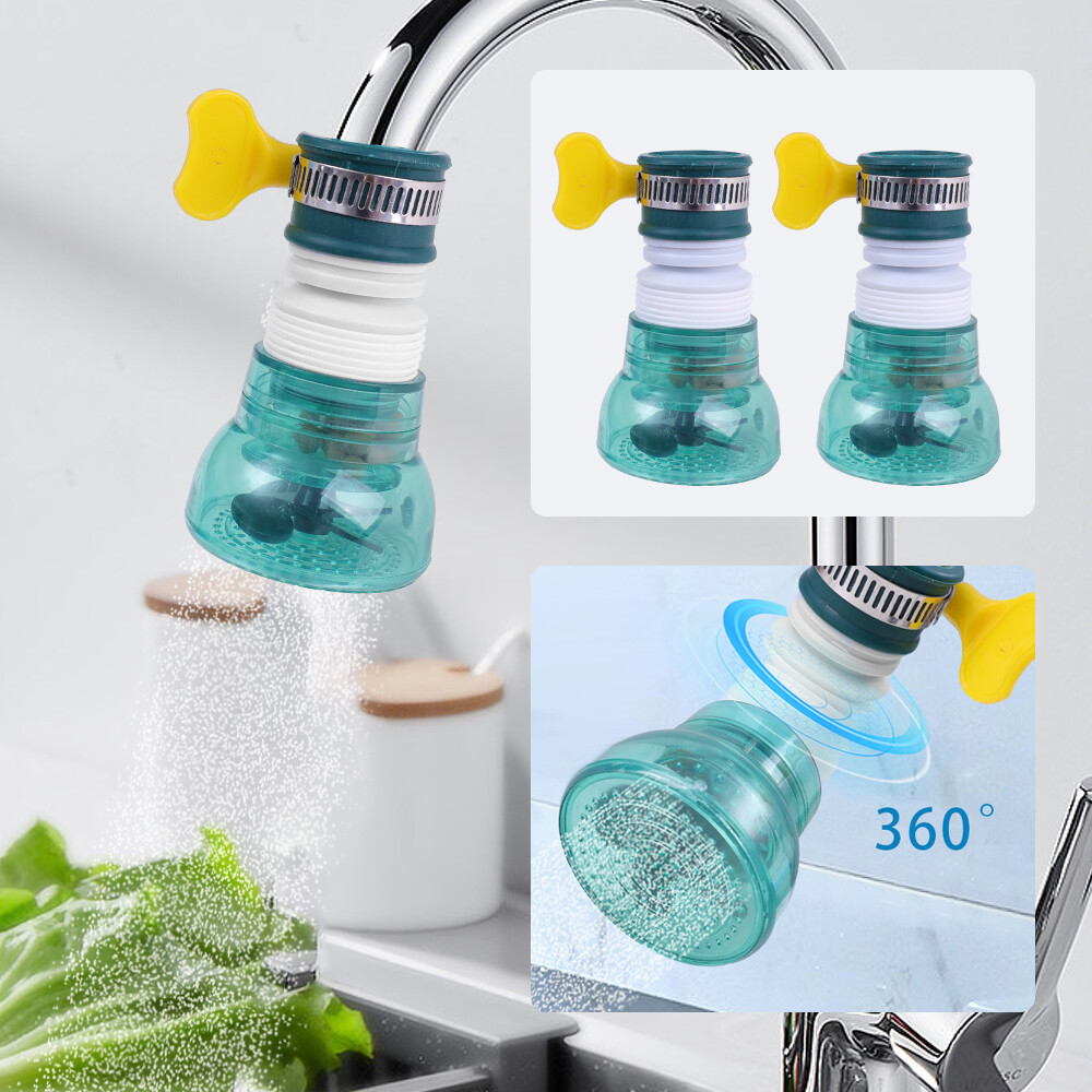 Rotatable Telescopic Faucet Extender Faucet Water Saving Anti Splash Filter
