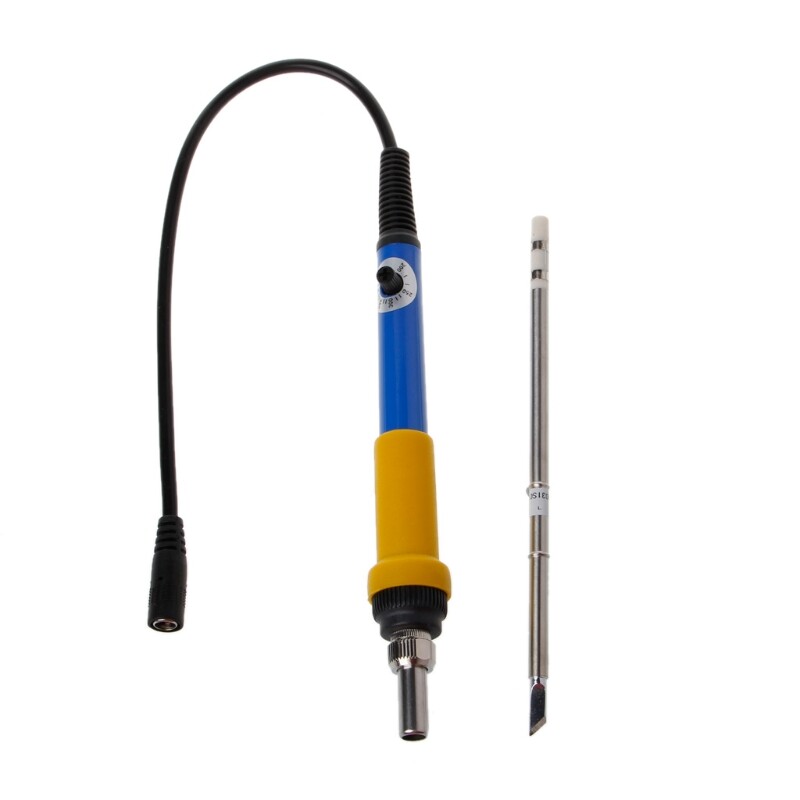 T12 DC 12-24V 75W Mini Electric Soldering Iron Adjustable Temperature+Tip