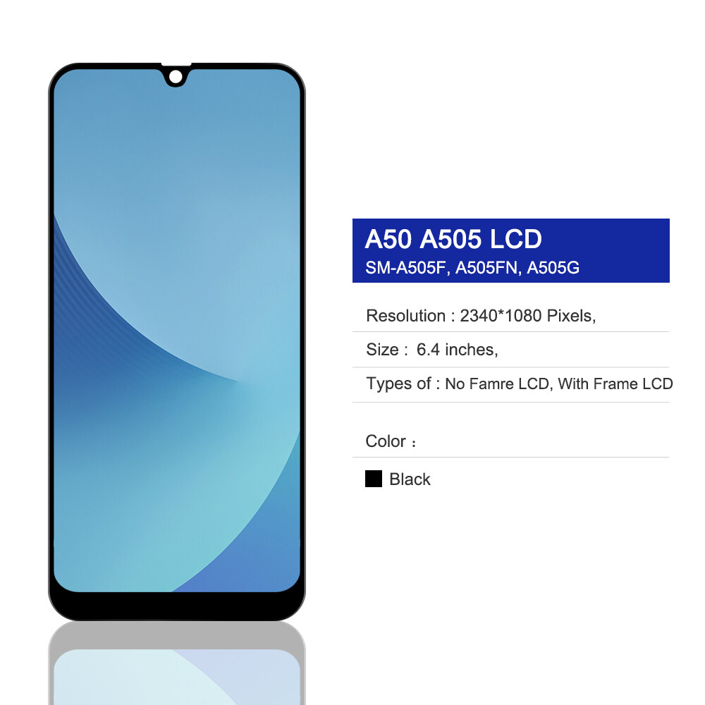 A505จอแอลซีดีสำหรับซัมซุงGalaxy A50 A505สัมผัสหน้าจอLcdหน้าจอดิจิตอล ...