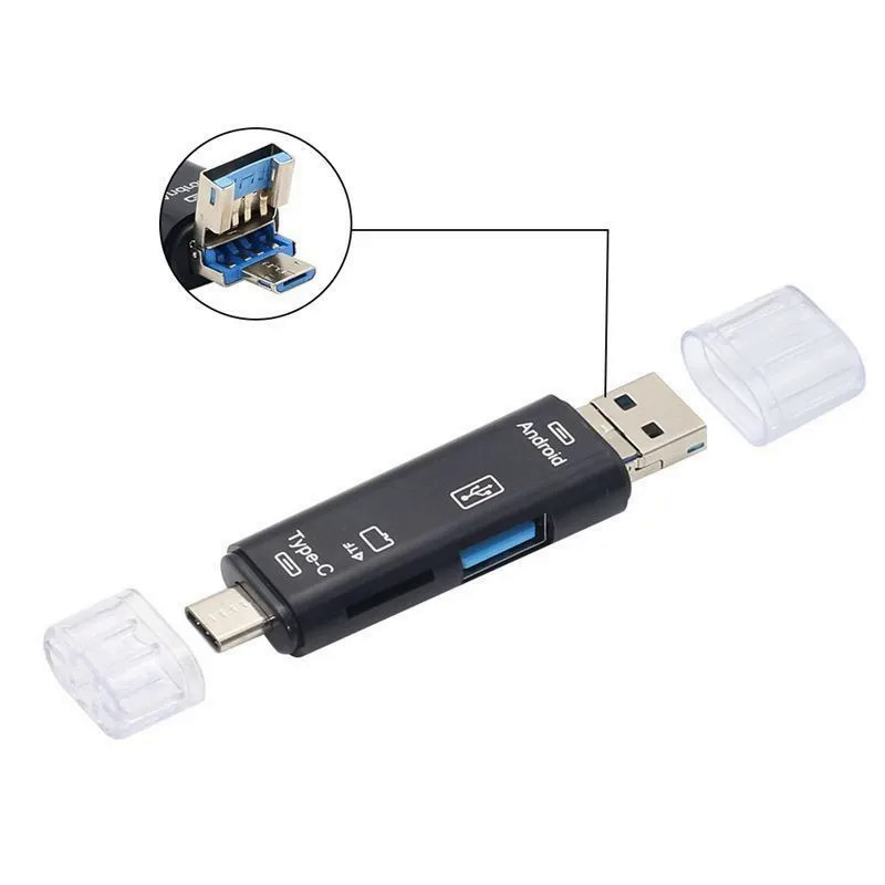 Olaf otg sd card reader flash drive smart memory card reader type c cardreader type c adapter usb2.0 tf card adapter micro