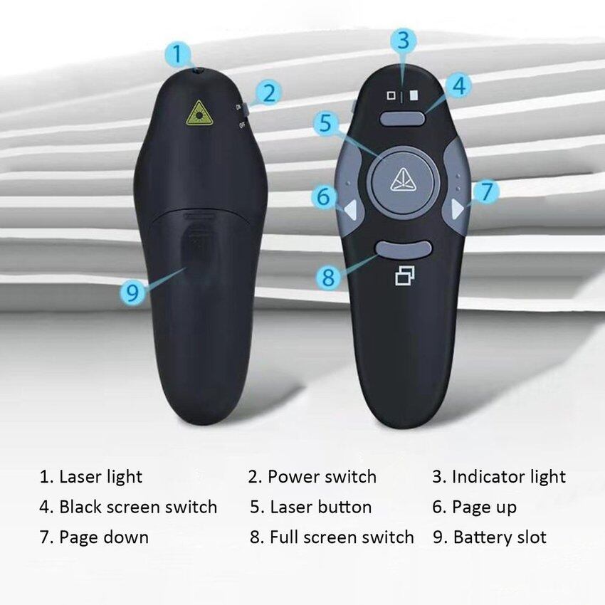 FAITH USB Wireless Presenter Powerpoint Clicker Presentation Remote Control Pen PPT With Red Light Remote Control Pc Mice