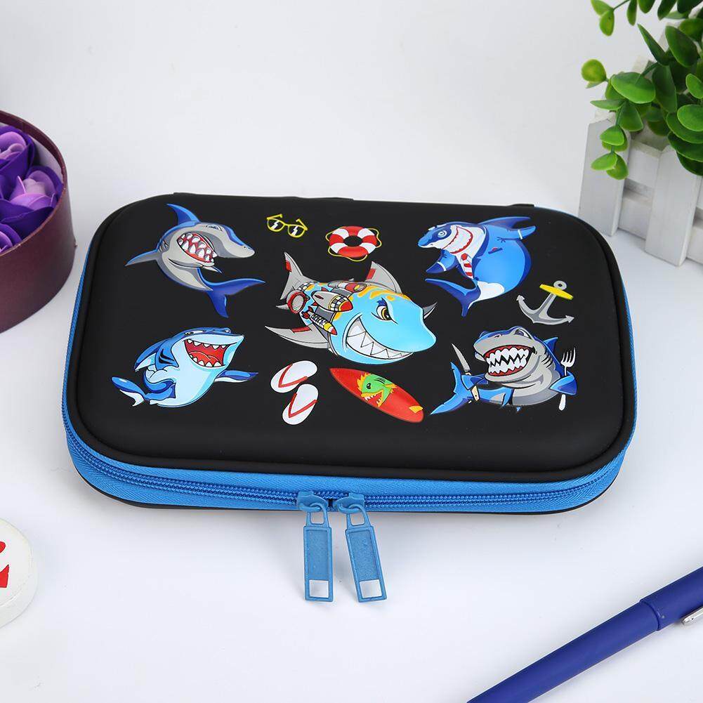 EVA Kids Pencilcase Cartoon Animals Large Capacity School Supplies Stationery