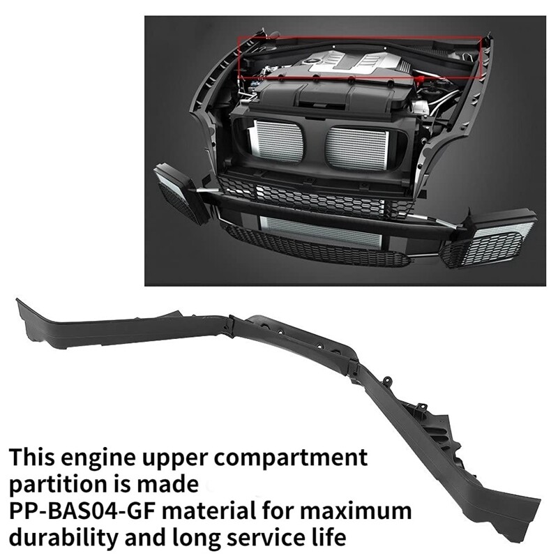 3Pcs Engine Upper Compartment Partition Bulkhead Panel Kit for BMW X5 E70 X6 E71 E72 51717169419 51717169420 51717169421