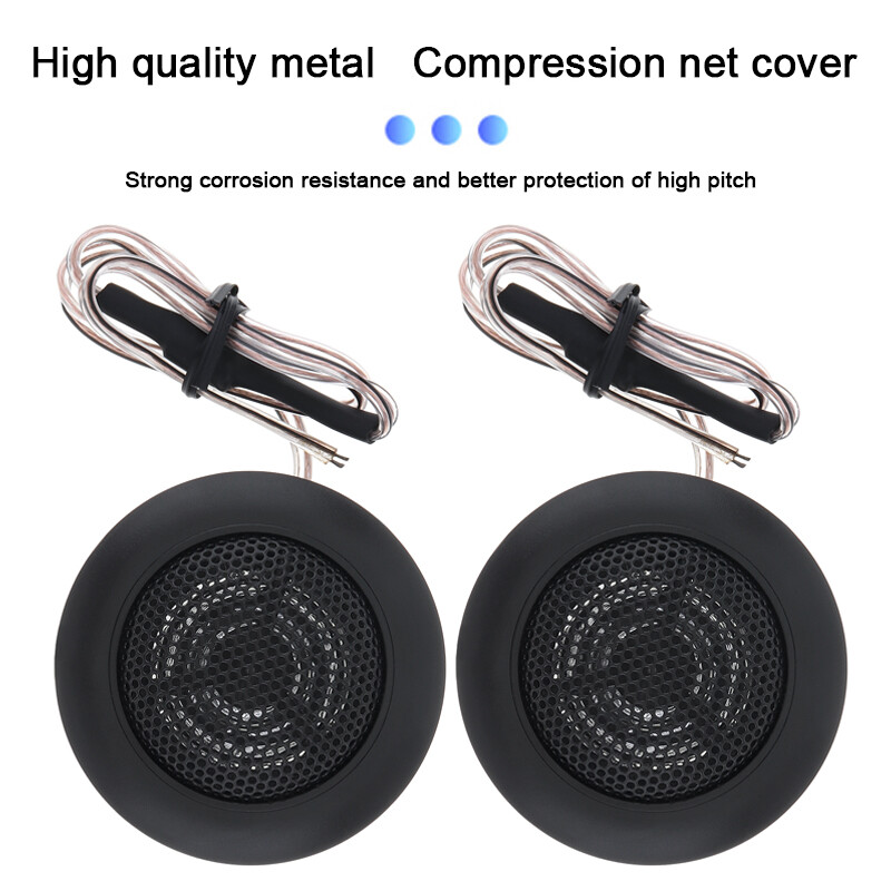 2pcs loa Tweeter mái vòm loại nhỏ có hiệu suất cao 120W dùng làm hệ thống âm thanh cho xe hơi - INTL