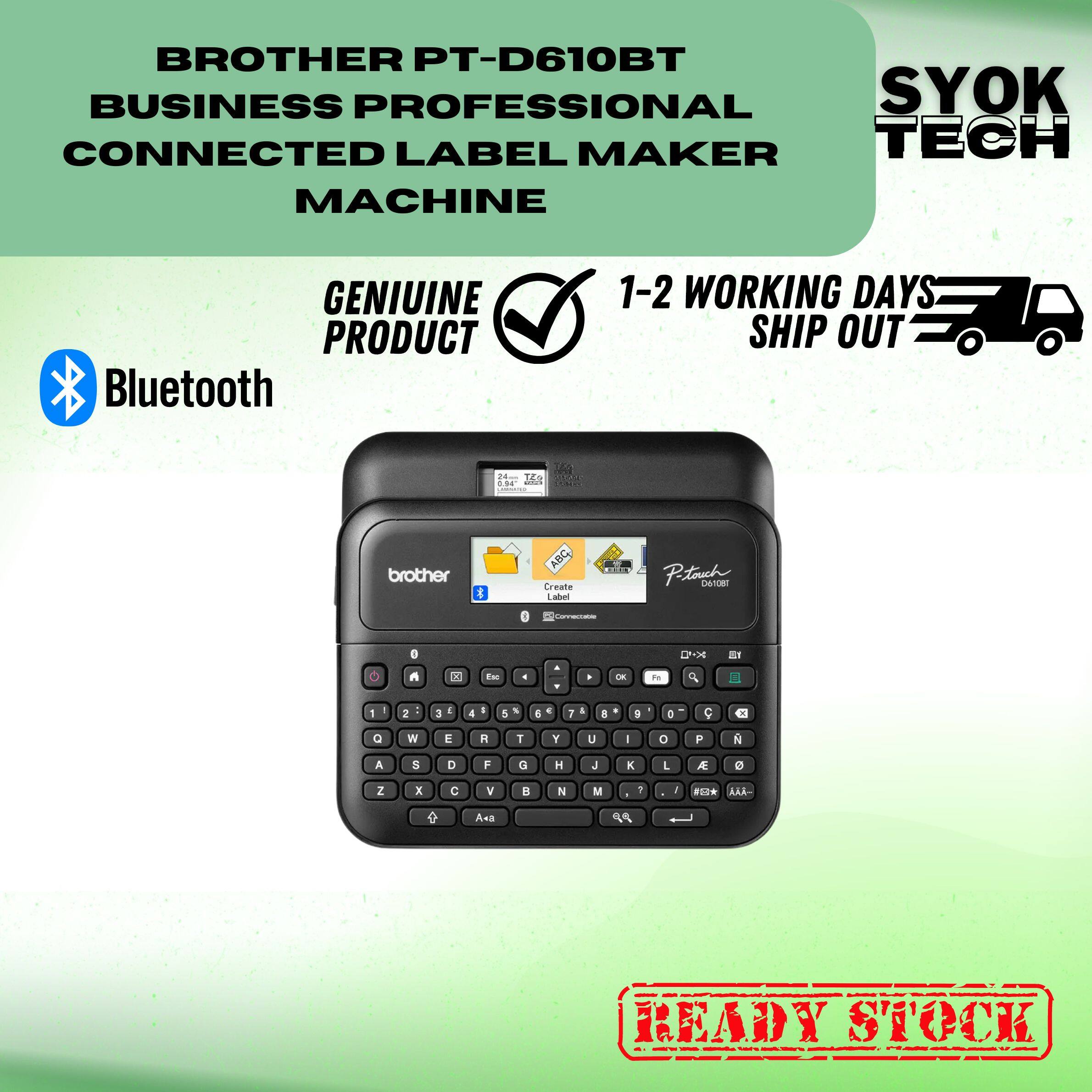 Brother PTD610BT Business Professional Connected Label Maker Machine