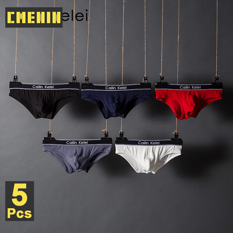 CMENIN Brand 5Pcs Modal Cartoon Hip Raise Underwear Men Jockstrap 2020 New Briefs Mens Underpants Man CK1502