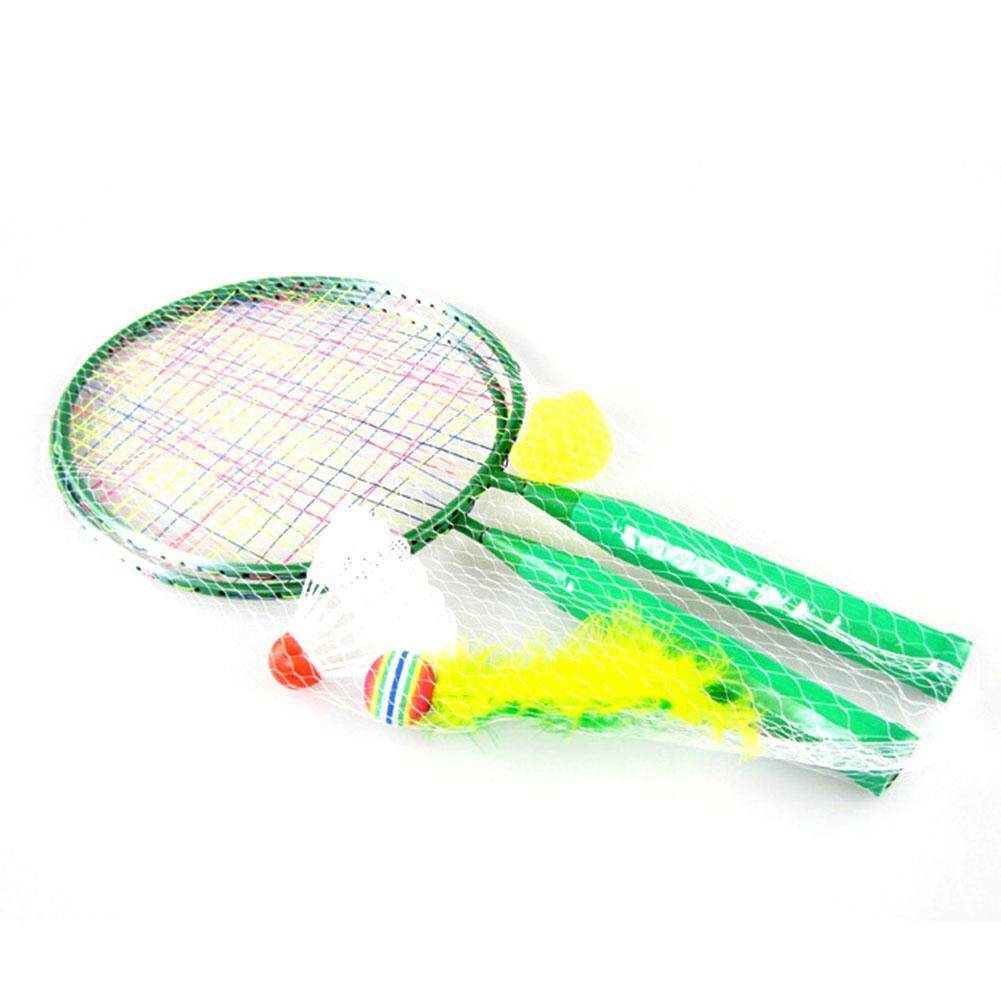 1 Pair Youth Children's Badminton Rackets and 3 Balls Set  Indoor Outdoor Beach Sports Play Game Suit Toy for Children