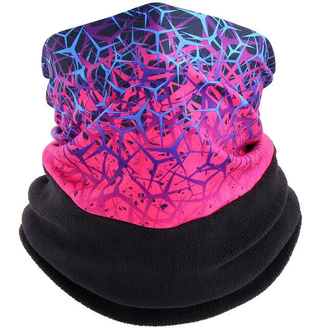 Women Men Print Face Bandana Scarf Thermal Neck Warmer Gaiter Cover Tube Mask Cycling Hiking Snowboard Running Ski Sport Winter