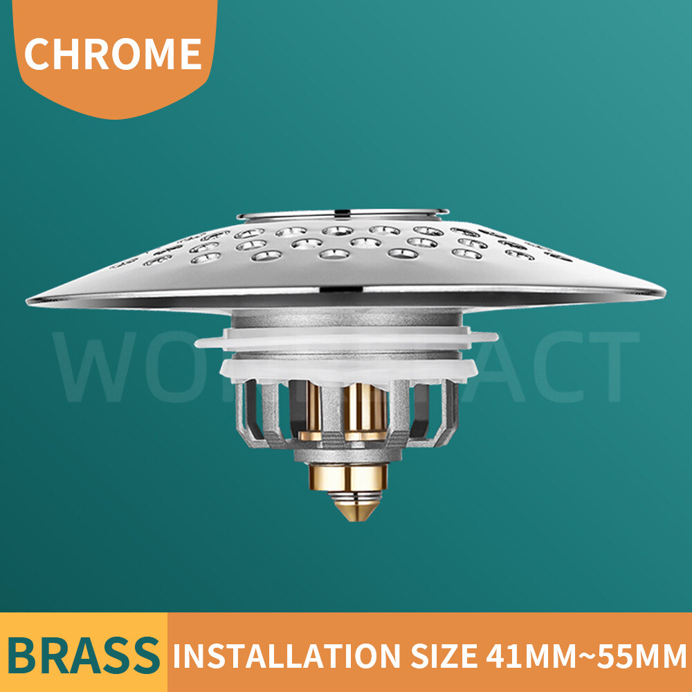 Brass Bathroom Hotel Tub Drain Filter Pop Up Quick Drain Tub Stopper
