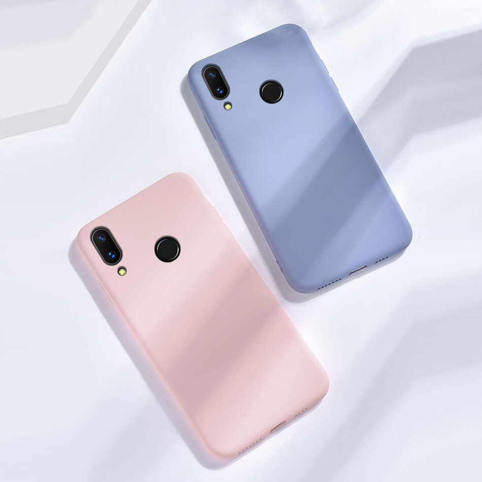 Redmi 7 Case for Xiaomi Redmi Note 7 Original Liquid Silicone Case Rubber Microfiber Cloth Lining Cushion Phone Capa for Redmi 7 casing