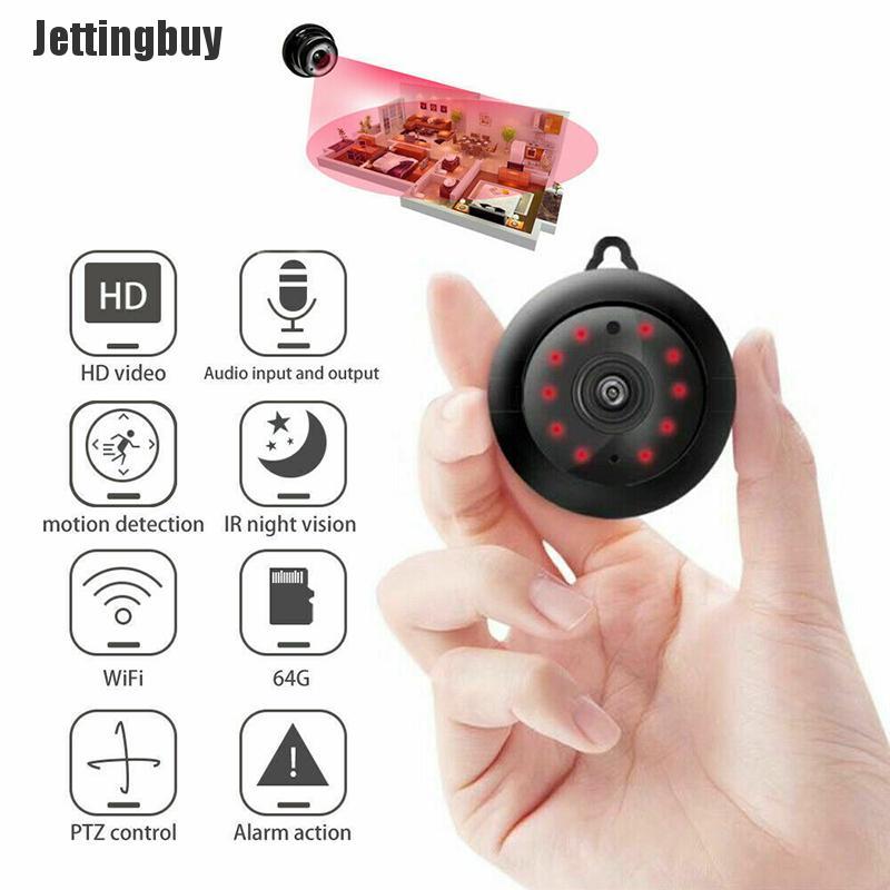 [Jettingbuy]  HD 1080P V380 Wireless WiFi Camera Hiden Webcam Home Security Night Vision